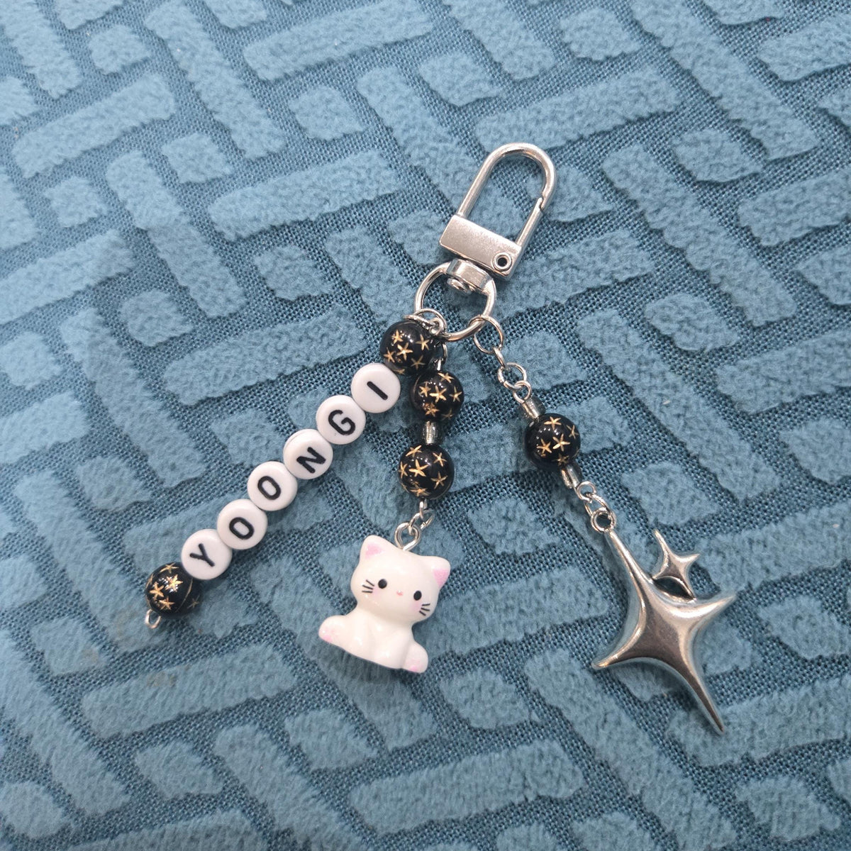 Yoongi of BTS edition keyring charm