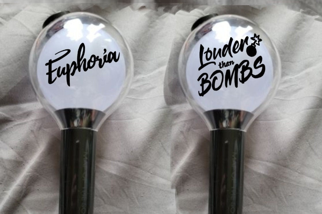 Louder than bombs sticker Euphoria / ARMY Bomb Decal