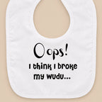 'Oops! I broke my wudu' bib