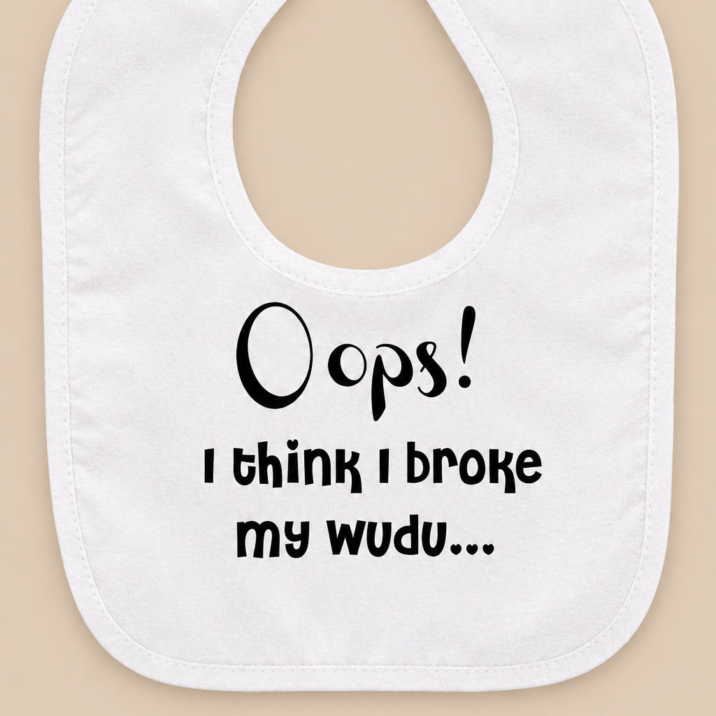 'Oops! I broke my wudu' bib