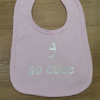 "WAW So cute" bib