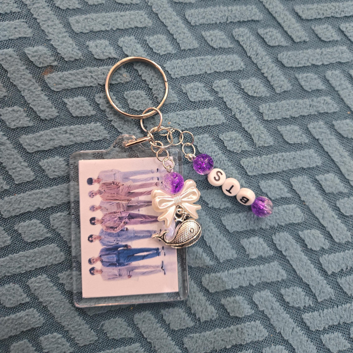 BTS inspired second edition keyring charm