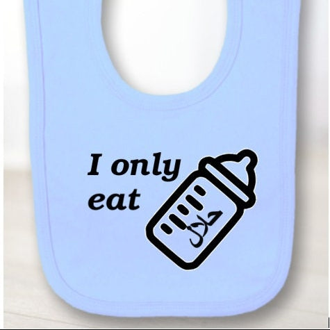 'I only eat halal' bib
