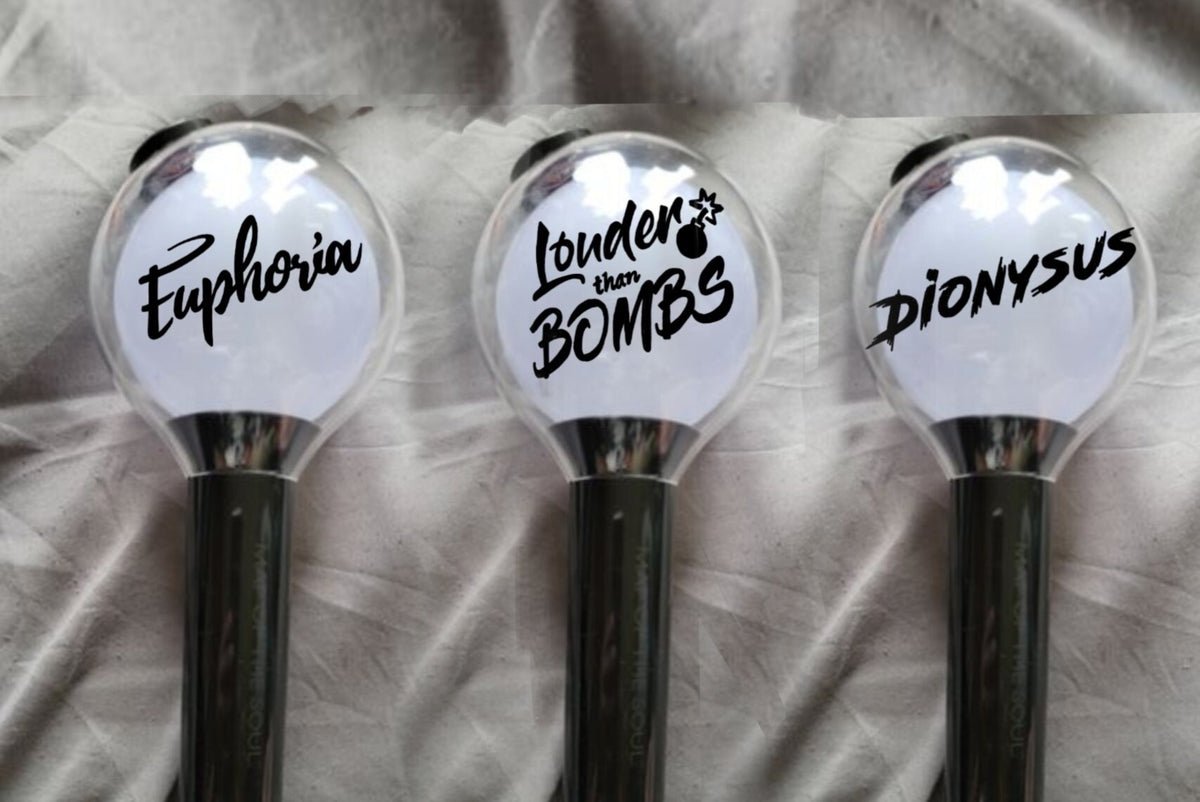 Louder than bombs sticker Euphoria / ARMY Bomb Decal