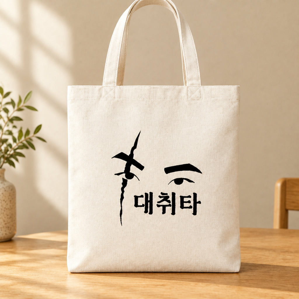 Daechwita eye AGUSTD of BTS tote bag