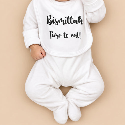 'Bismillah! Time to eat!' bib