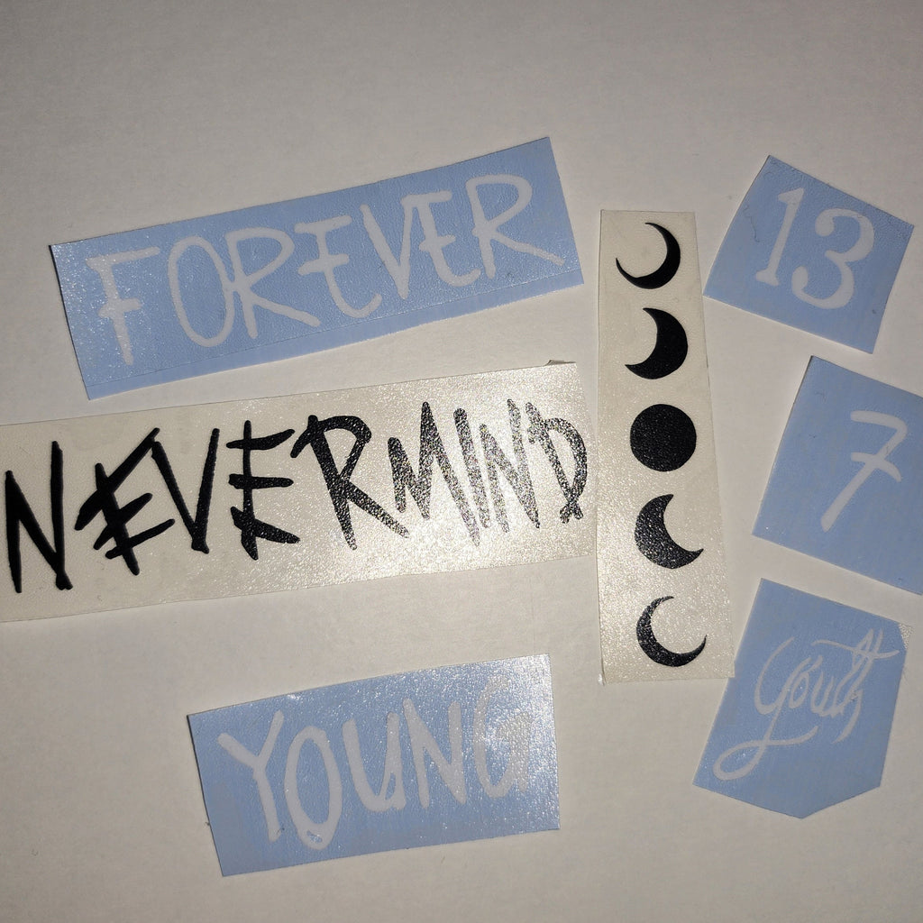 Jimin-Inspired FACE Vinyl Decal Set