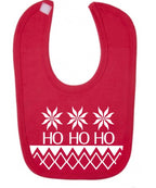 “Ho Ho Ho” Christmas Baby Bib