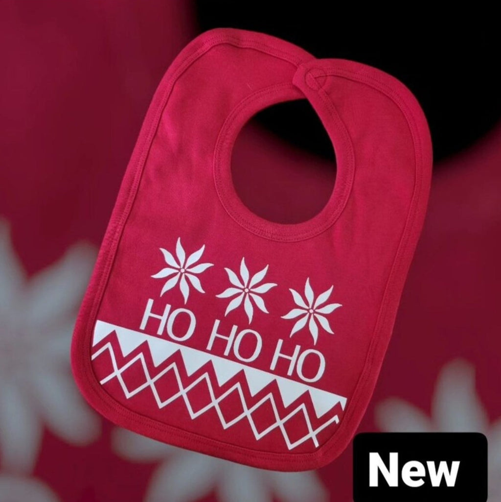 “Ho Ho Ho” Christmas Baby Bib