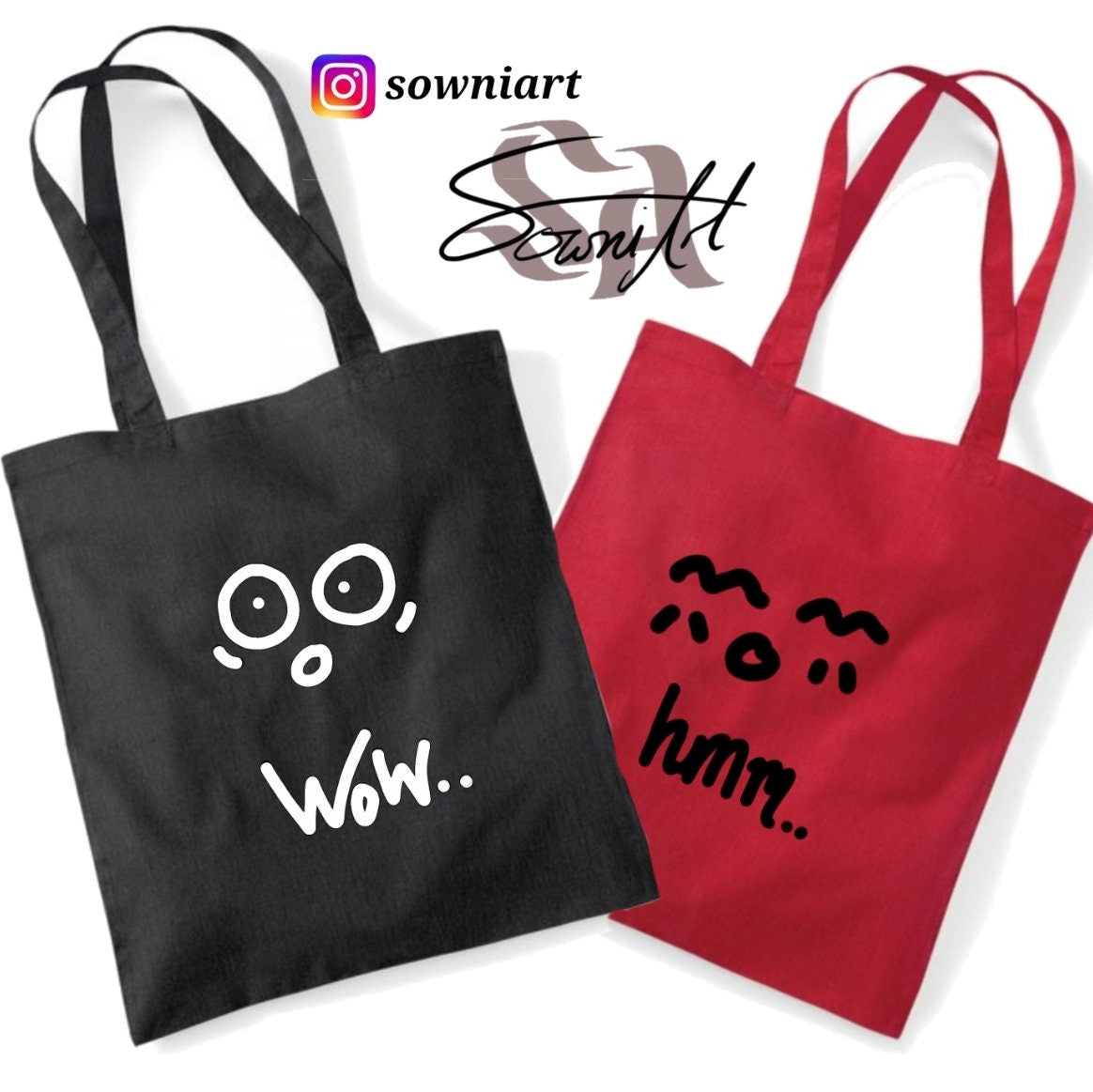 Jimin of BTS 'wow', 'hmm' tote bag