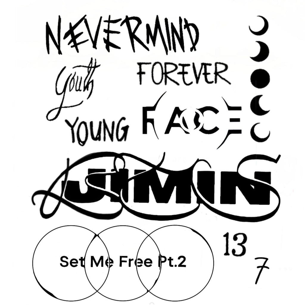 Jimin-Inspired FACE Vinyl Decal Set