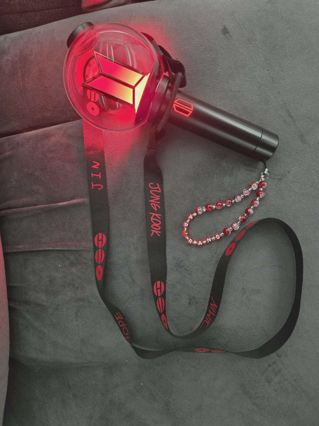 Arirang lightstick holder, lanyard BTS