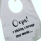 'Oops! I broke my wudu' bib